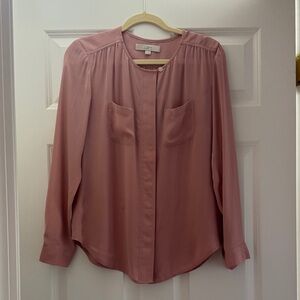 LOFT Small Women's Pink Blouse